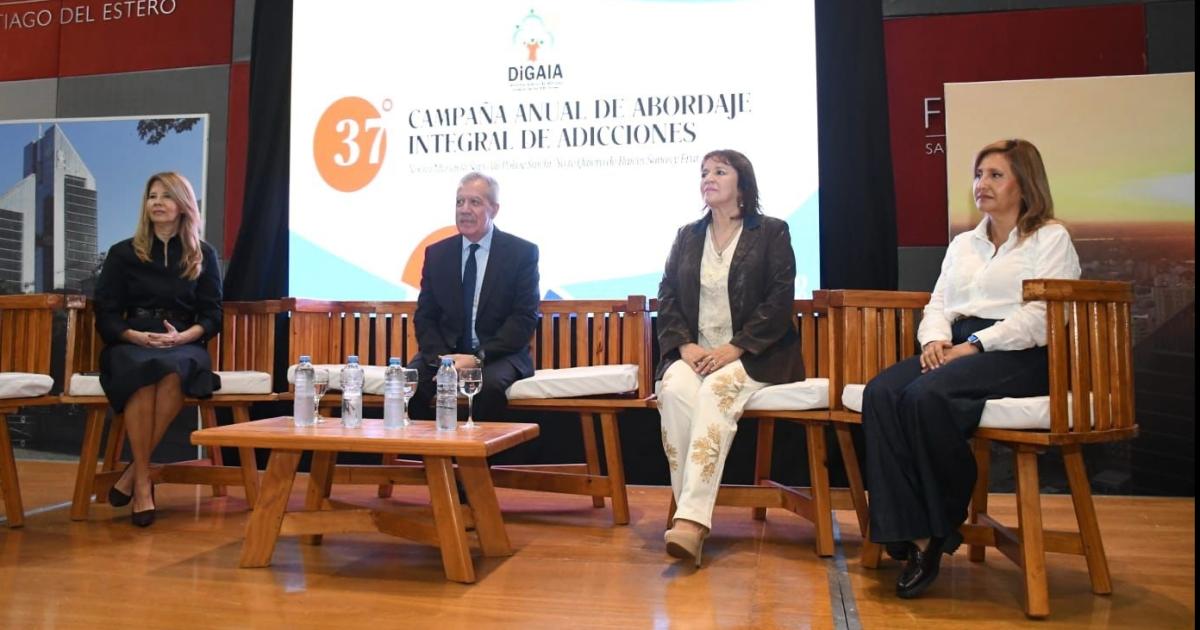 Fuentes participoacute del lanzamiento de la campantildea  de abordaje integral de adicciones