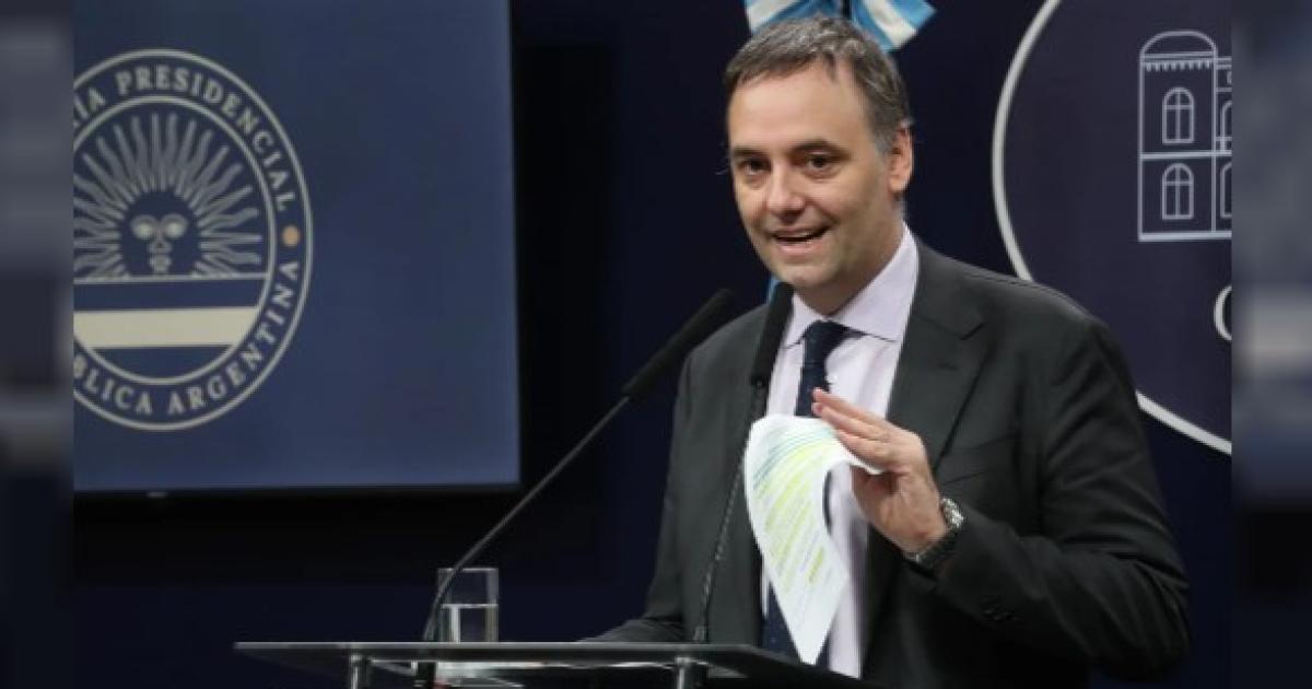 El jefe de Gabinete Manuel Adorni Foto- Agencia NA Archivo