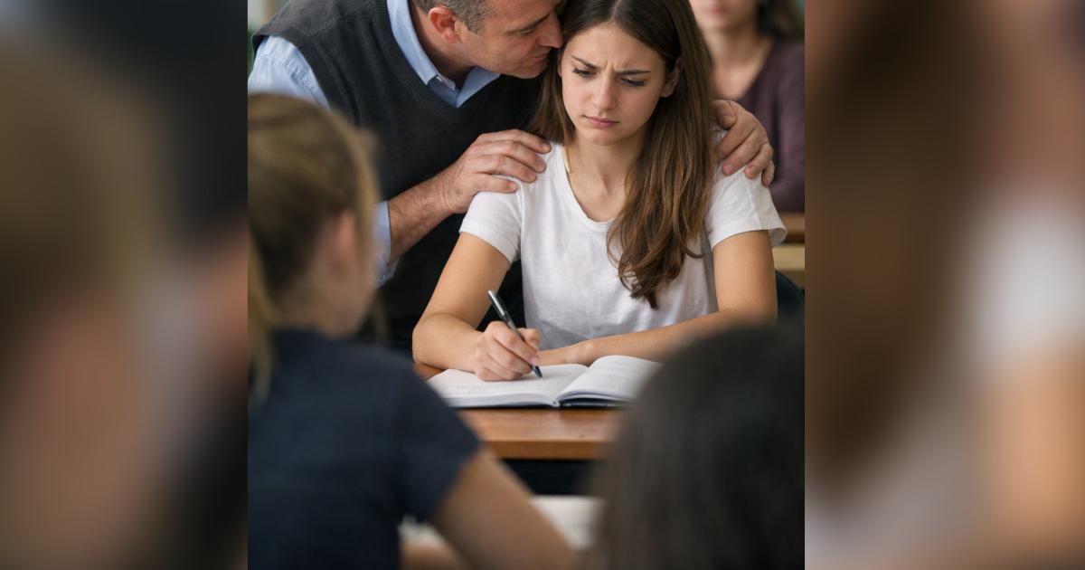 Despiden a un docente por acosar a alumnas - Foto generada por IA