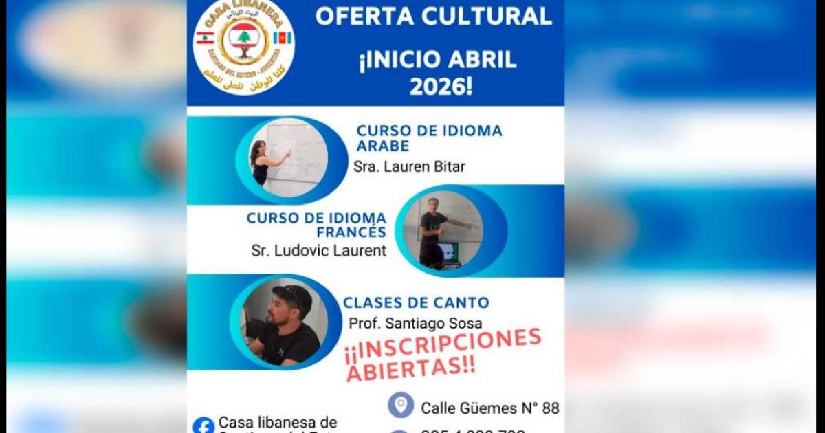 Inscriben para cursos de aacuterabe franceacutes y canto en Casa Libanesa Santiago