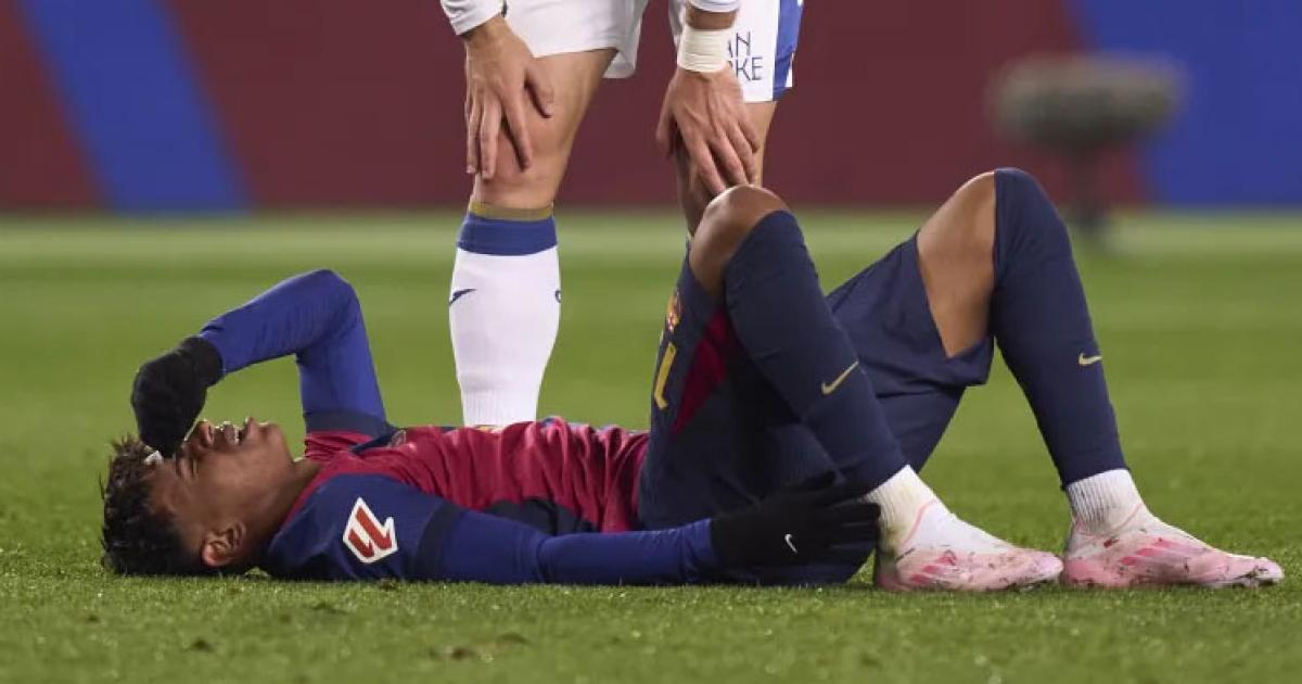 Alarma en Espantildea- Yamal hizo un gol se lesionoacute y se fue llorando a menos de dos meses del Mundial