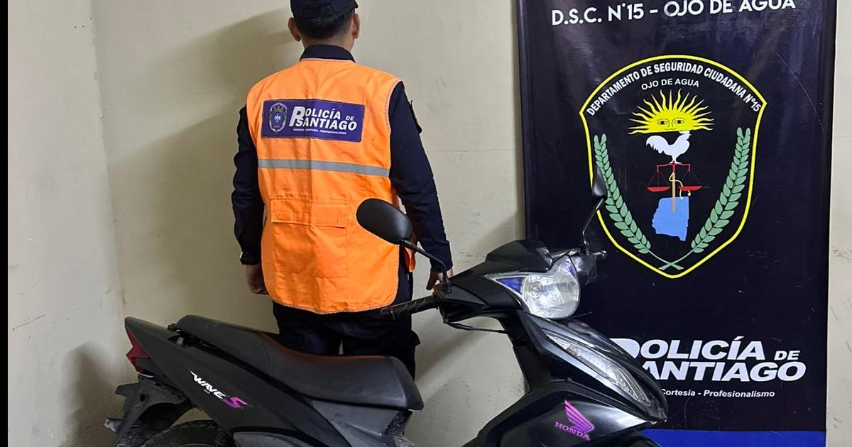 Recuperan una moto durante un control vehicular