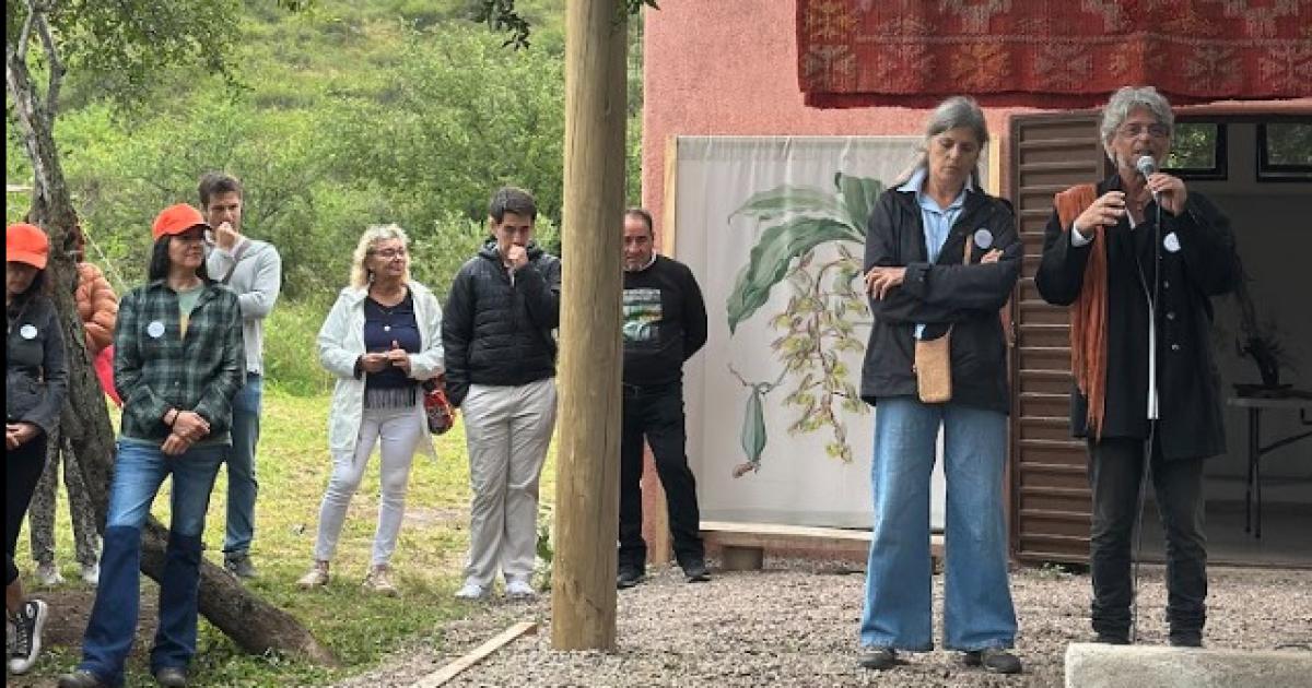 Docentes de la Unse en la inauguracioacuten del Jardiacuten Botaacutenico Los Silencios
