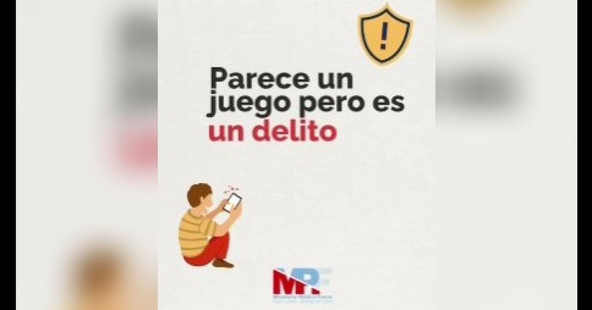 Parece un juego pero es un delito- el MPF lanza nueva campantildea de concientizacioacuten para joacutevenes