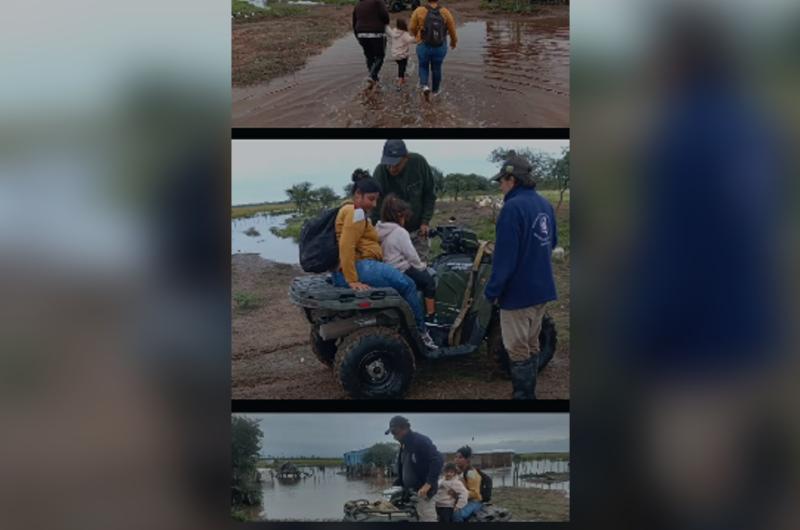 Asistencia integral en Los Juriacutees por las inundaciones en el interior 