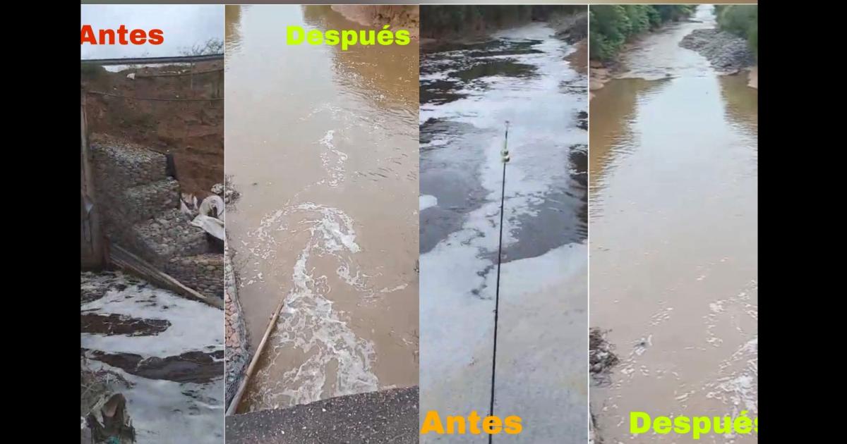 Investigan un episodio de contaminacioacuten en el Riacuteo Saliacute y buscan determinar su origen