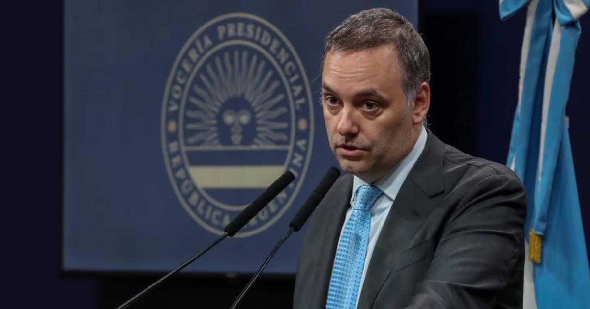 El jefe de Gabinete Manuel Adorni (Foto- NA)