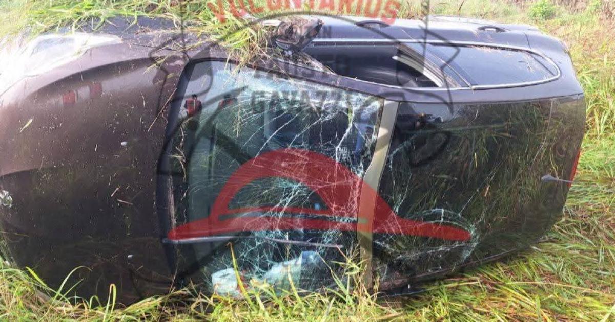 Choque y vuelco sobre la ruta 89