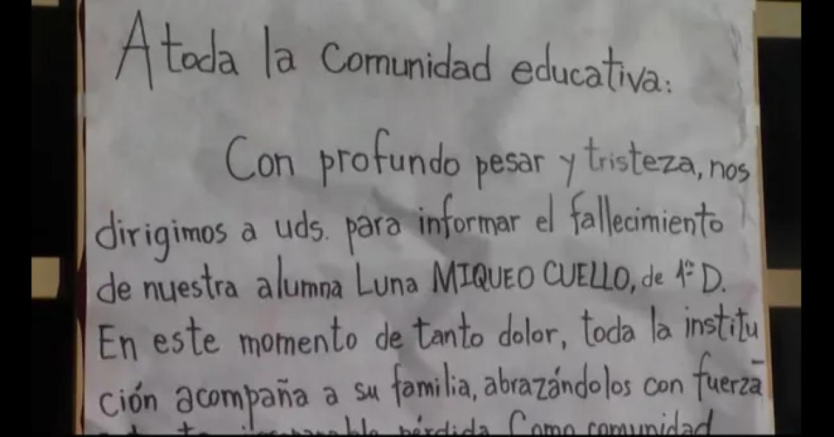 Tragedia en una escuela- una nena de 6 antildeos murioacute tras golpearse en el recreo