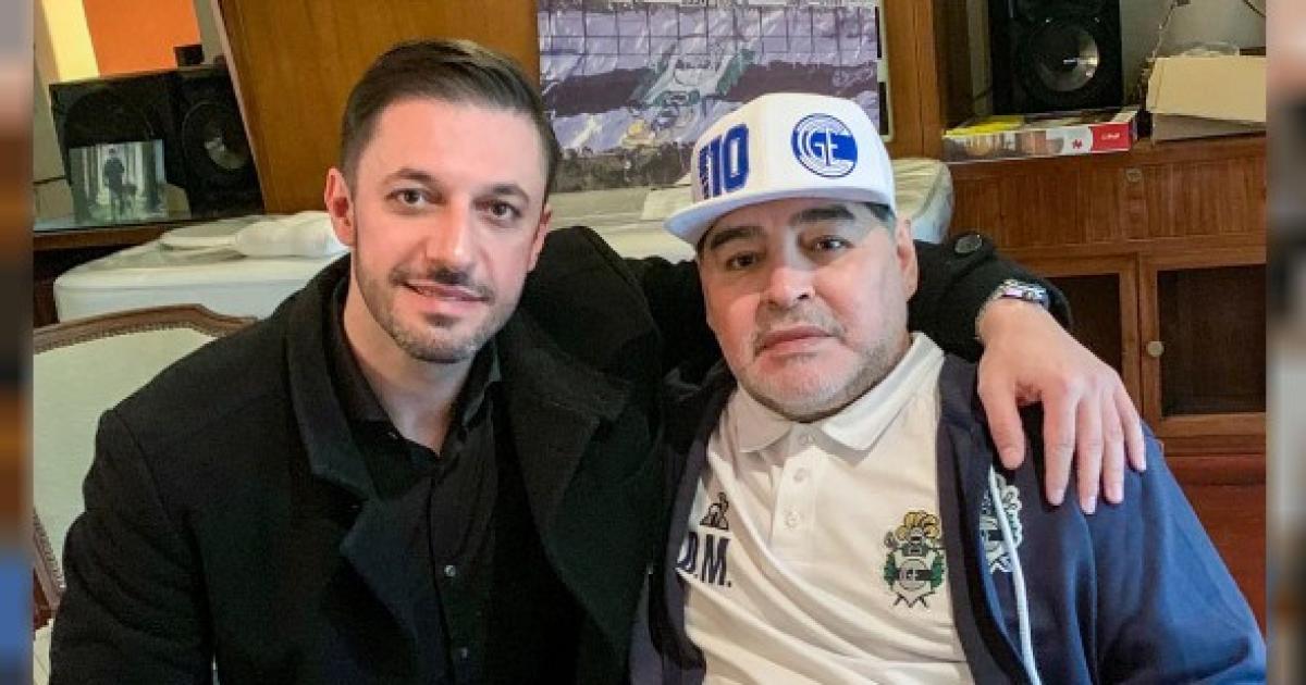 Matías Morla y Diego Maradona (Fotografía- Agencia NA  archivo)