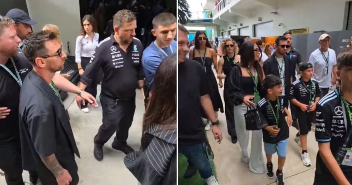 GP de Miami- llegoacute Messi a alentar a Franco Colapinto