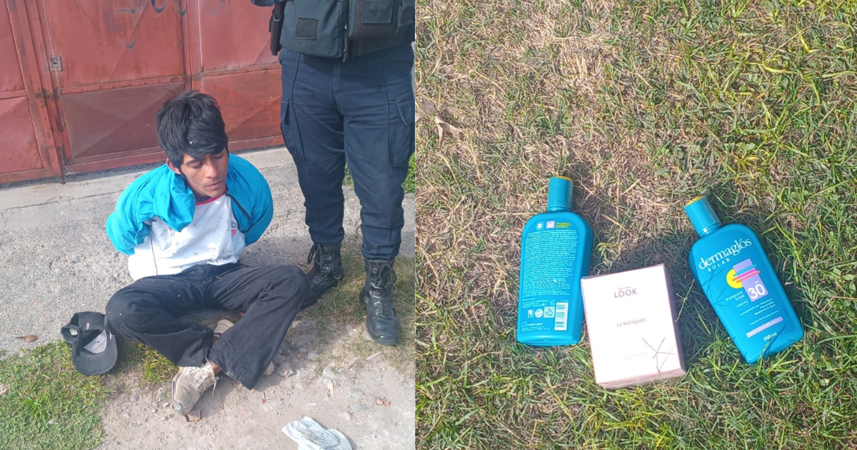 La Banda- roboacute en una reconocida farmacia lo persiguieron y quedoacute detenido