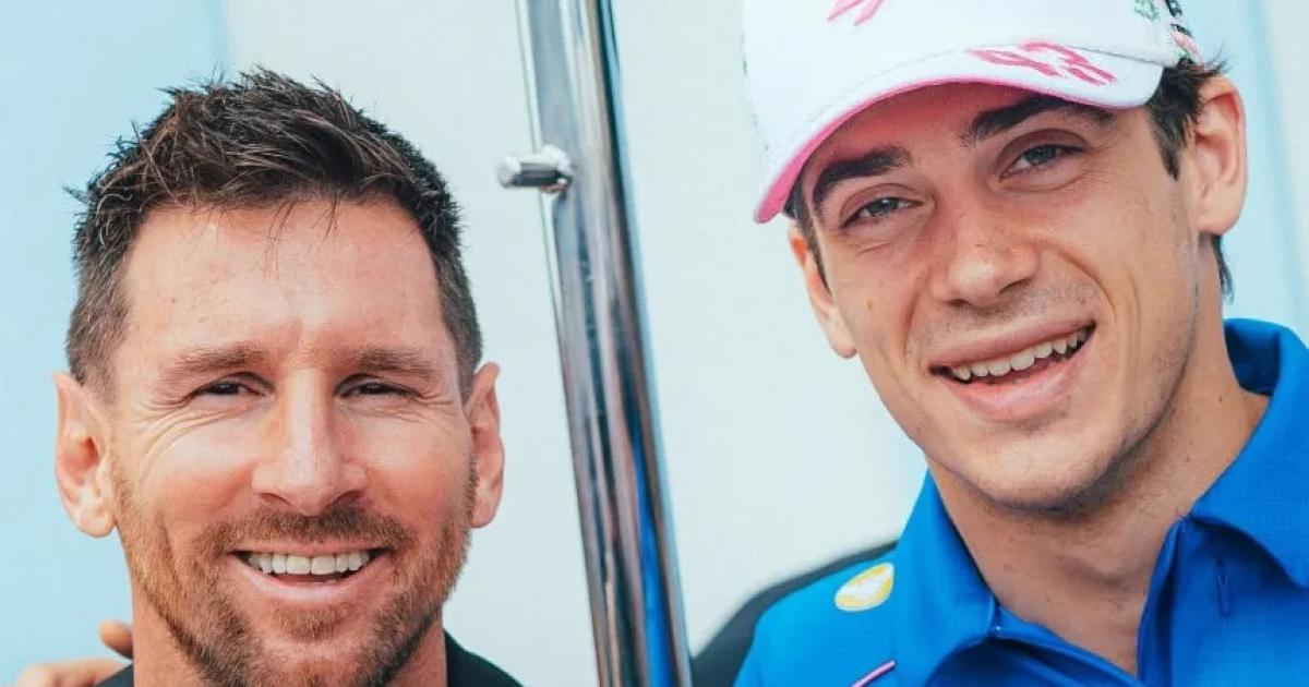 Messi fue a la Foacutermula 1 en Miami visitoacute a Colapinto y se subioacute al Mercedes de Antonelli