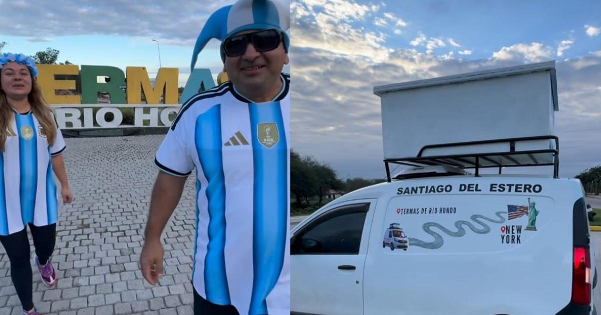 Gastón y Euge los santiagueños que emprender�n su viaje rumbo al Mundial - Foto captura del video de Instagram