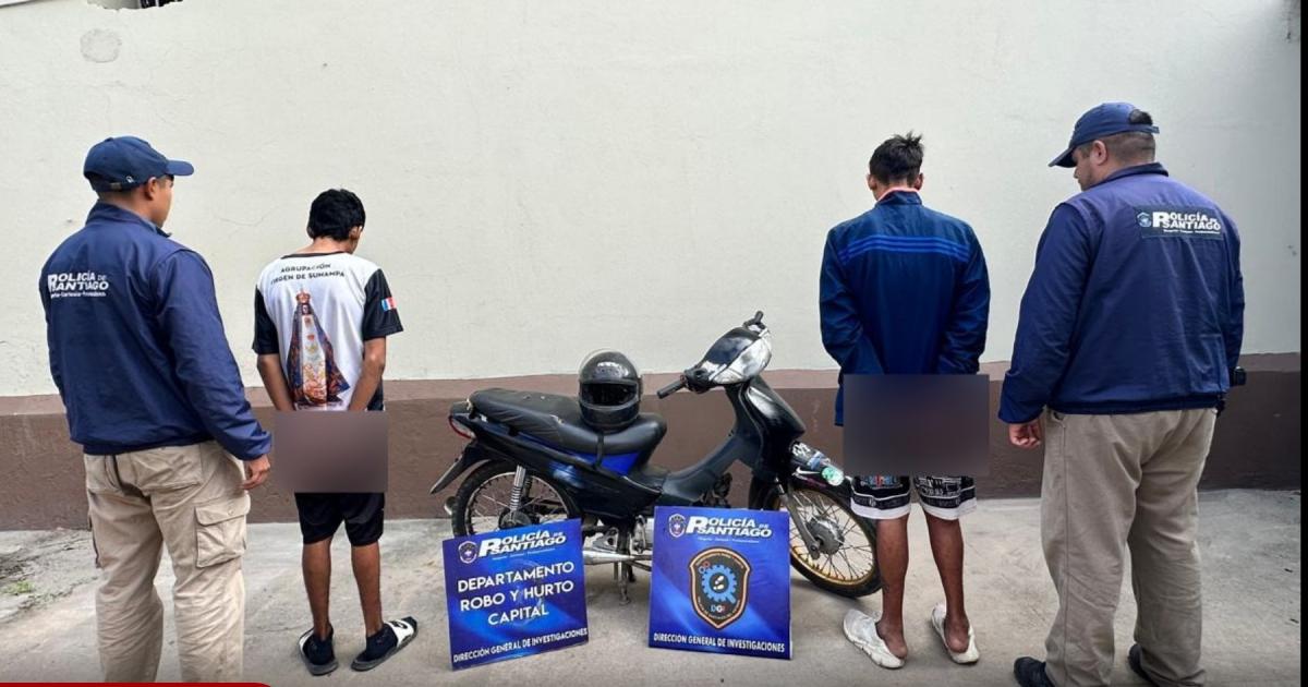 Caen dos motochorros por el robo a una jubilada