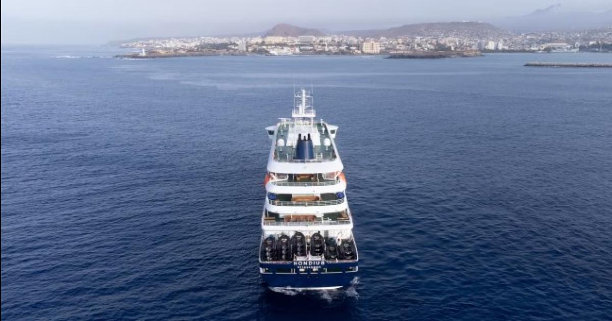 El crucero MV Hondius permanece frente a Cabo Verde (Foto- AFP)