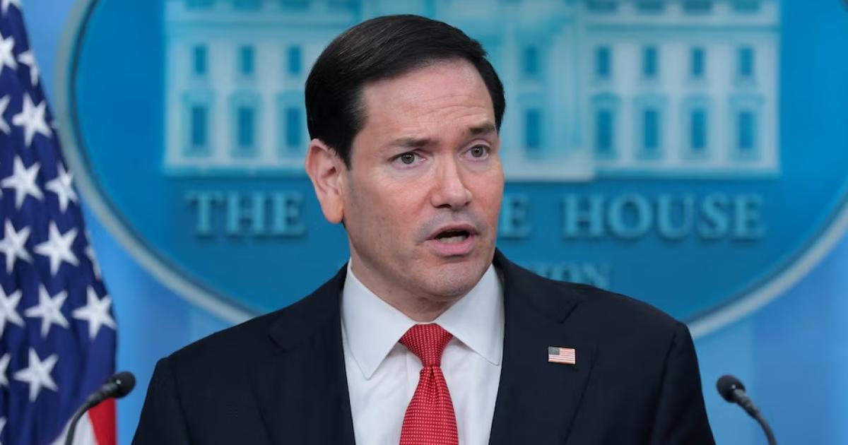 El secretario de Estado Marco Rubio durante una rueda de prensa en la Casa Blanca (REUTERSKylie Cooper)