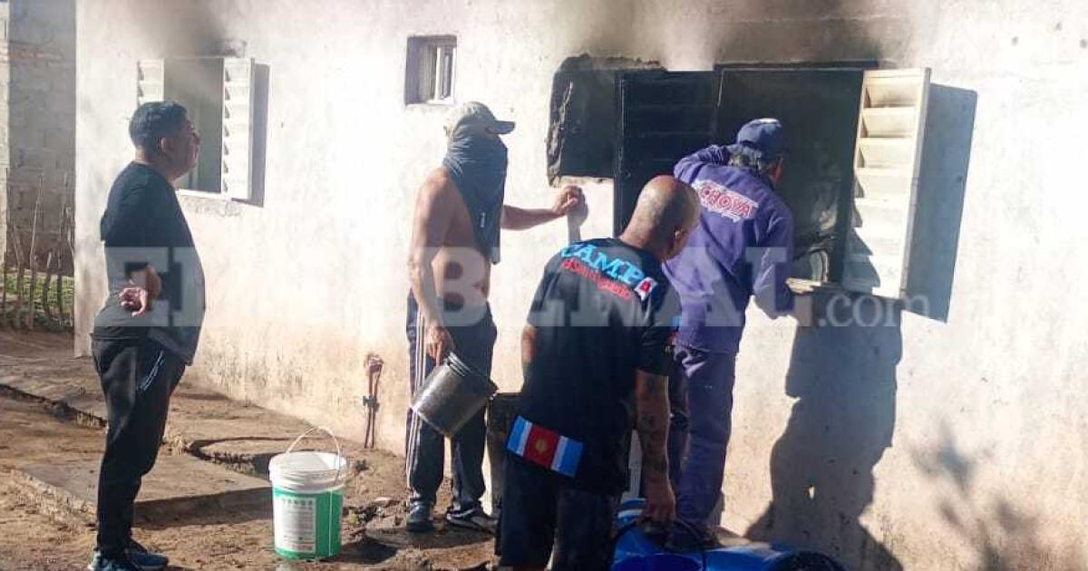 Dramaacutetico incendio en una vivienda de Choya- de milagro no hubo viacutectimas fatales