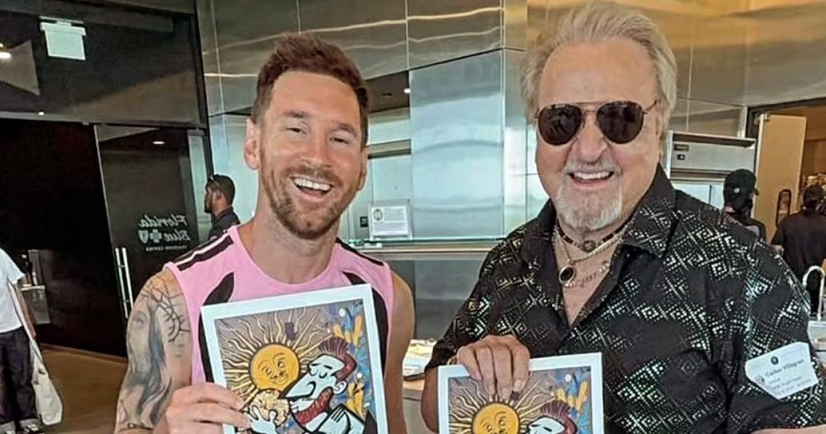 Messi conocioacute a Quicoy se le dibujoacute una sonrisa