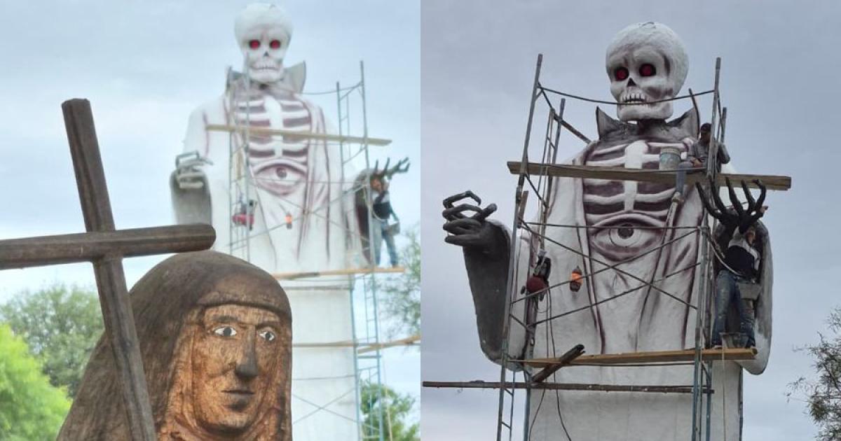 Daniel Quinteros duentildeo del predio donde estaacute la estructura de San La Muerte- Creo en la sanacioacuten y liberacioacuten de Dios