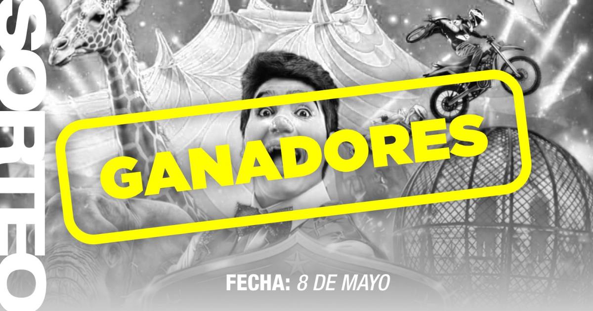 Estos son los ganadores de las entradas para Suacuteper Circus Lunara