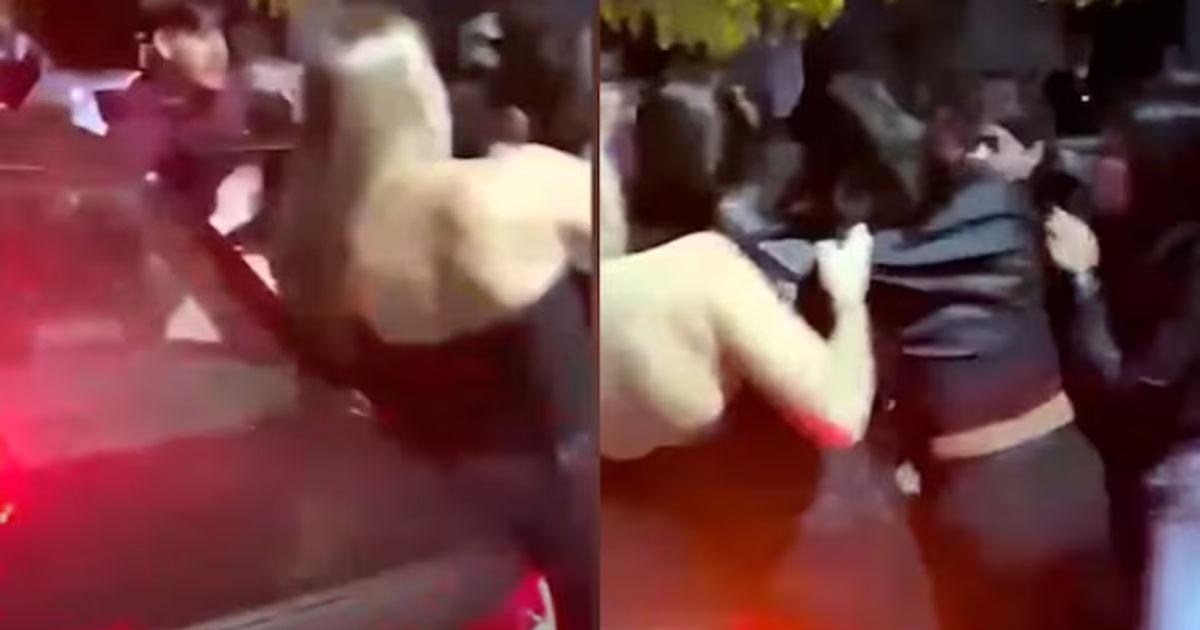 Brutal ataque a la salida de un boliche- un grupo de 5 mujeres le pegoacute a una joven de 24 antildeos