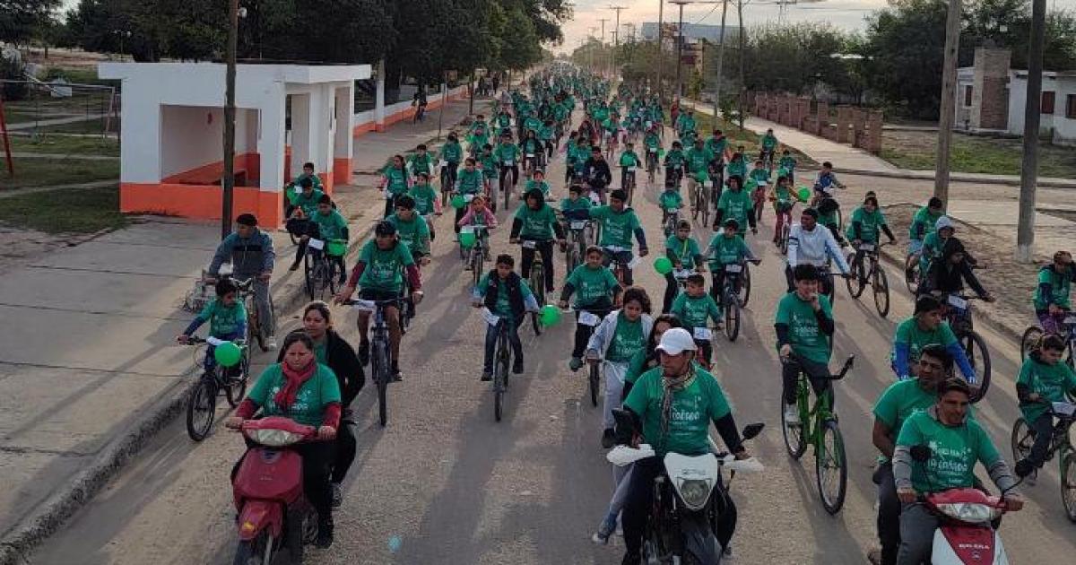 ESPECIAL Gran parte de la comunidad participa activamente de la bicecleteada en La Cañada