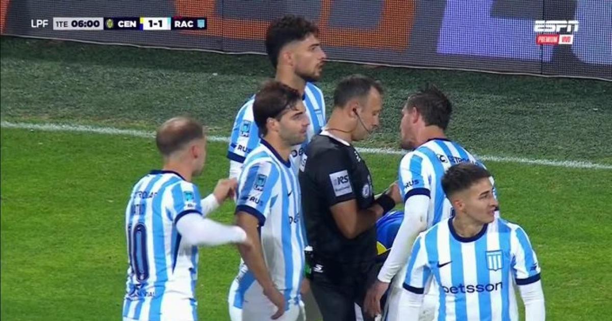 VIDEO Otra roja para Racing- expulsaron a Di Ceacutesare en el alargue