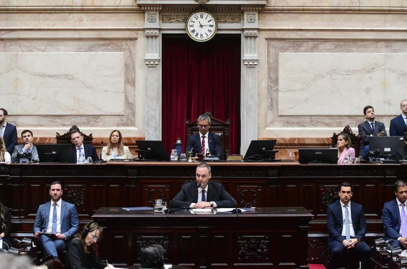 Manuel Adorni jefe de Gabinete en la C�mara de Diputados Foto C�mara de Diputados