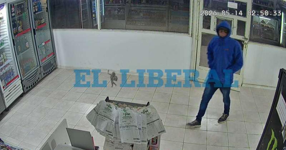 El delincuente quedó grabado en las c�maras de seguridad
