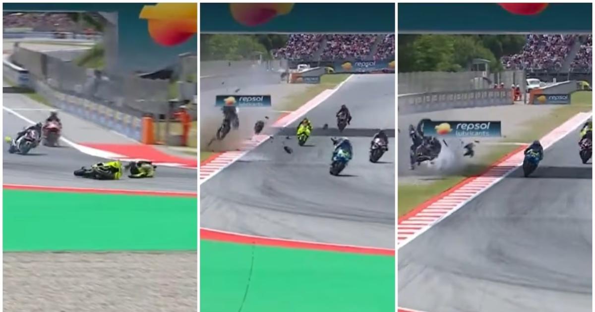 VIDEO- el estremecedor accidente de Aacutelex Maacuterquez en MotoGP que encendioacute las alarmas