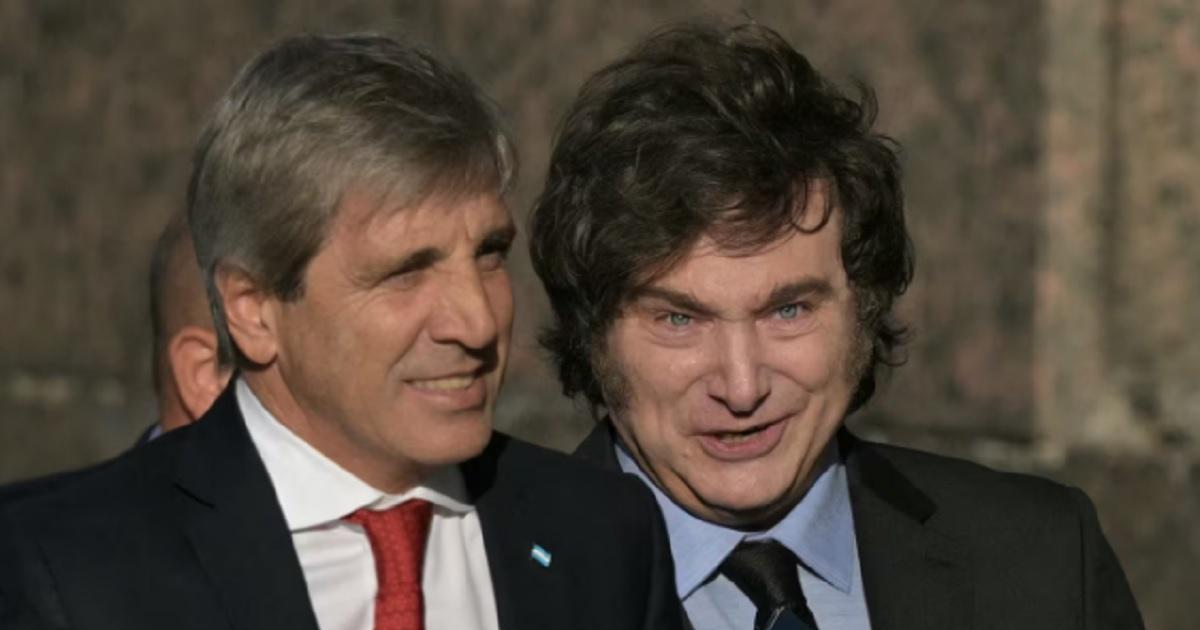 Javier Milei y Luis Caputo - Foto TN