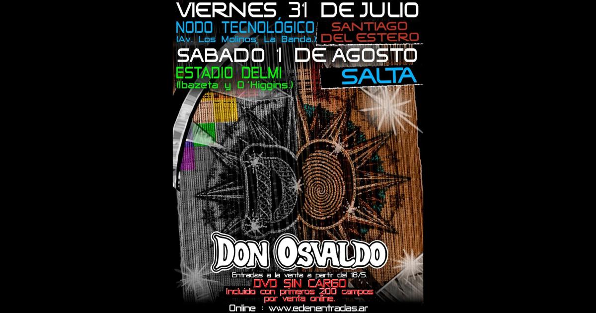 Don Osvaldo llega a Santiago del Estero- tocaraacute en el Nodo Tecnoloacutegico