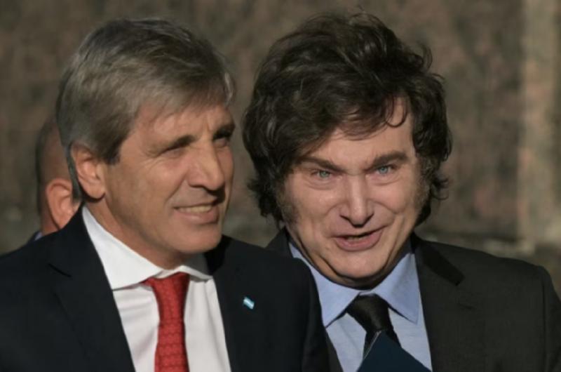 Javier Milei y Luis Caputo - Foto TN