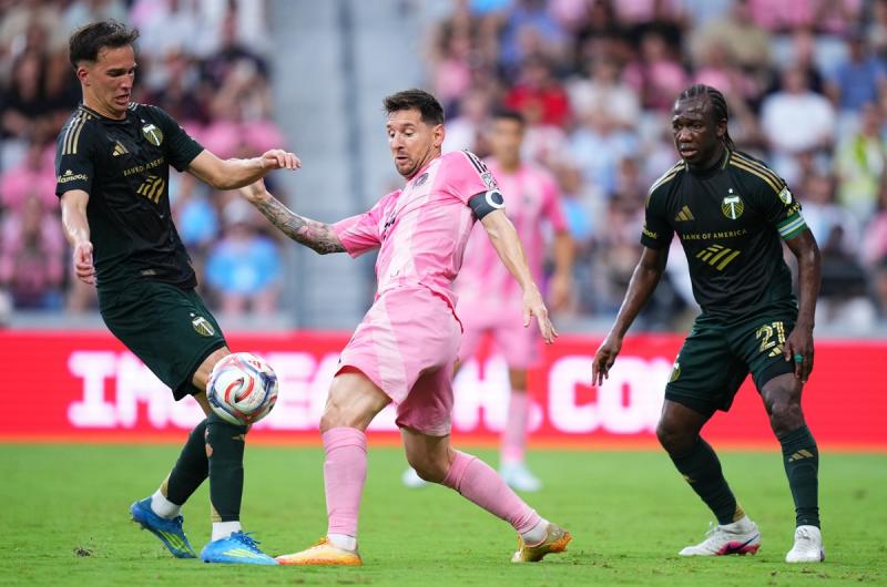 Con un gol y una asistencia de Messi Inter Miami le gana a Portland Timbers 