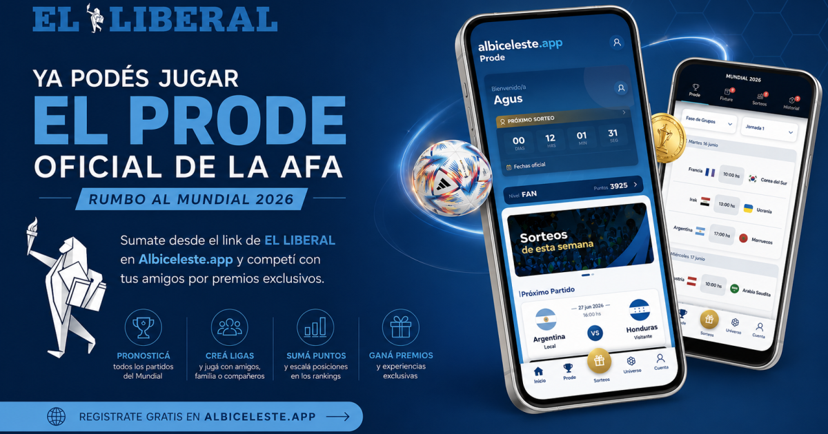 EL LIBERAL y la pasioacuten del Mundial 2026- te invitamos a ser parte del PRODE de AFA que entrega premios exclusivos