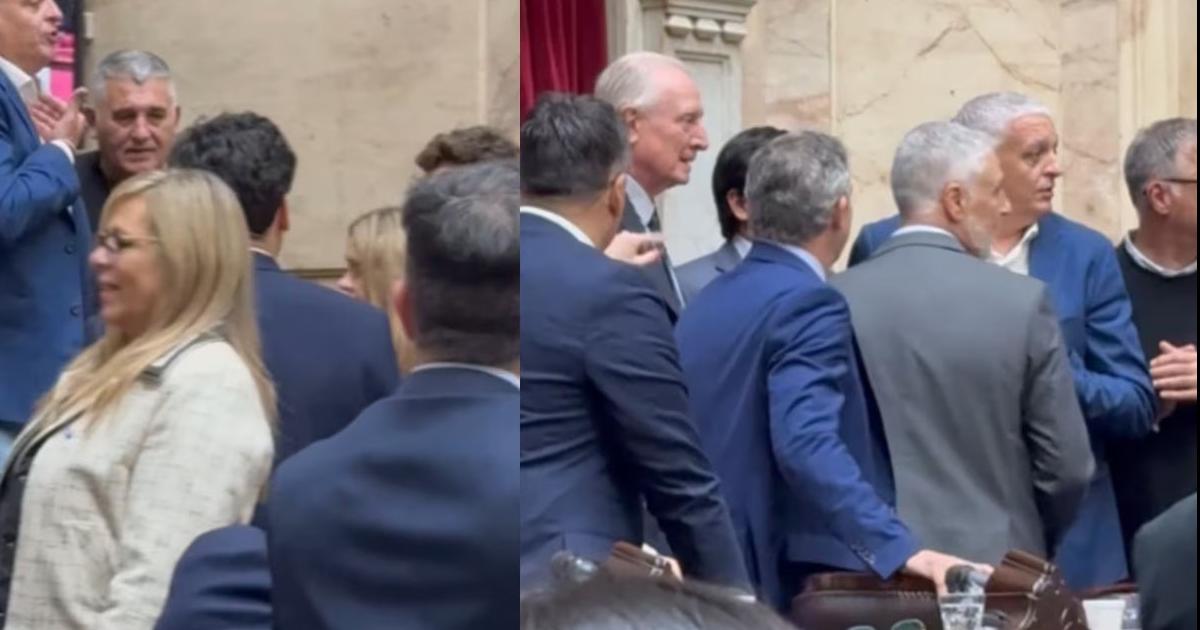 Tensioacuten en el Congreso- un diputado kirchnerista fue a buscar a un libertario y los tuvieron que separar