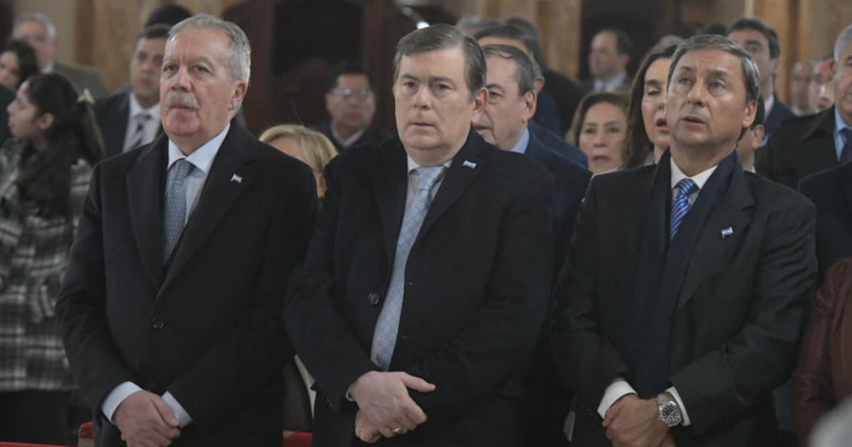 Elías Surez Gerardo Zamora y Carlos Silva Neder presentes en el Tedeum