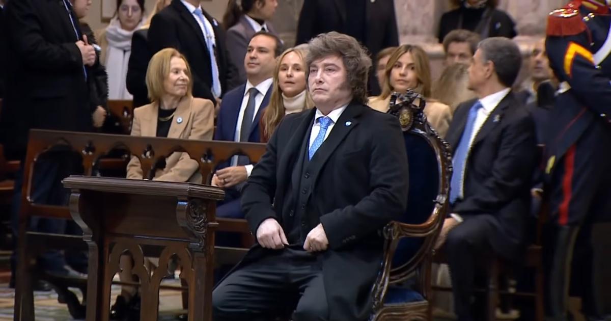 Milei asistioacute al Tedeum sin Villarruel y luego encabezoacute una reunioacuten de gabinete en Casa Rosada
