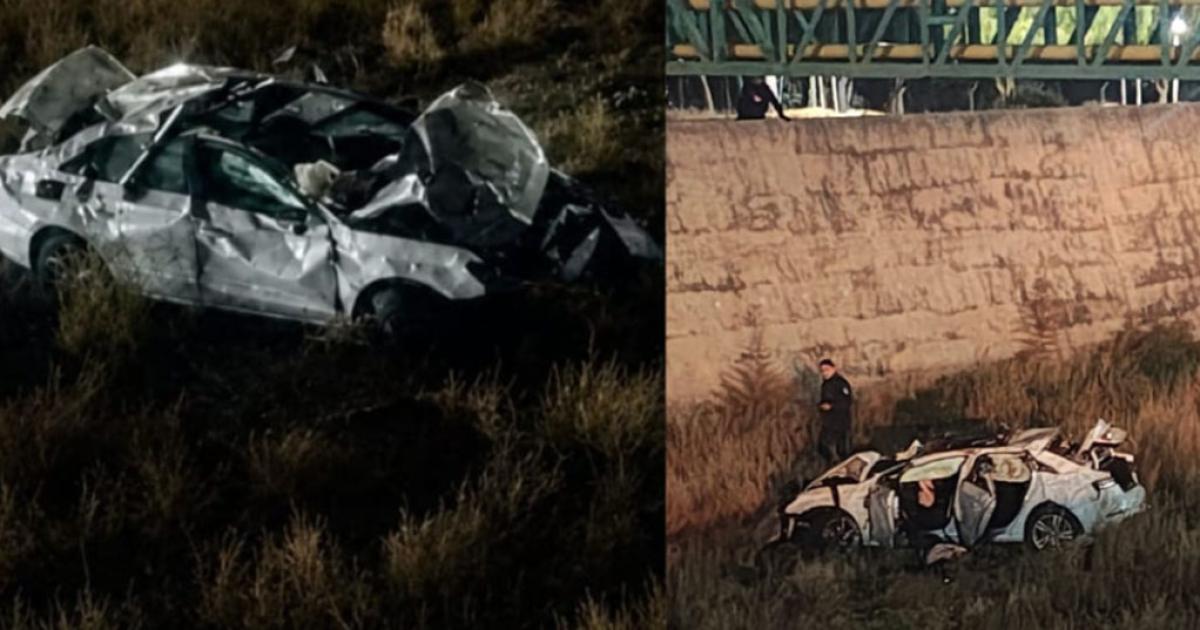 Aberrante- cayoacute con su auto en un canal le robaron mientras estaba atrapado y murioacute