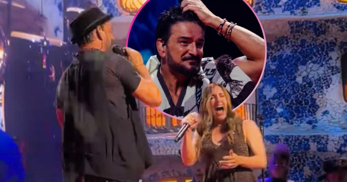 Emotivo gesto de la Sole con Arjona- Un poncho argentino te abriga