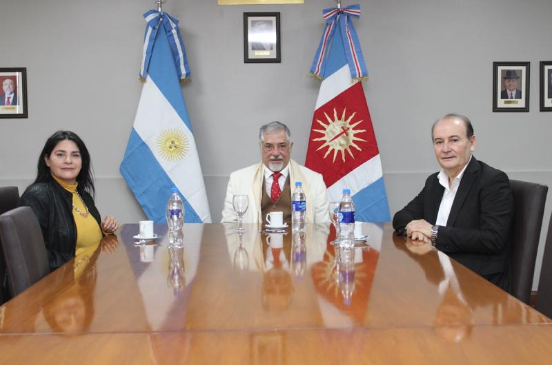 Presidente del STJ recibioacute a autoridades sindicales