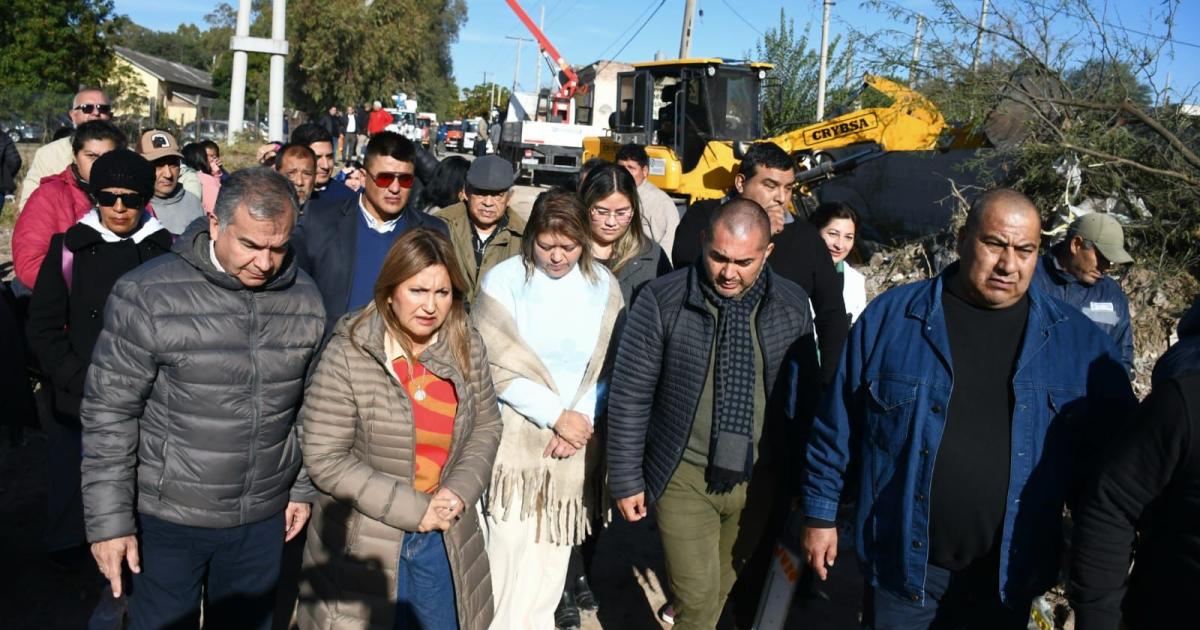 Fuentes y Benavente supervisaron tarea de varias aacutereas operativas en el barrio Parque