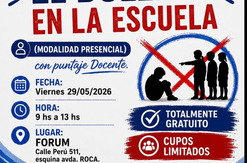 Realizaraacuten una jornada de capacitacioacuten docente sobre bullying en las escuelas