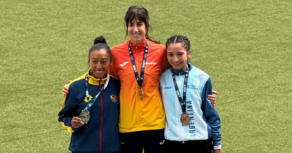 iexclQueacute orgullo La friense Neacutelida Pentildeaflor hizo historia al subir al podio en el Campeonato Iberoamericano de Atletismo en Lima Peruacute