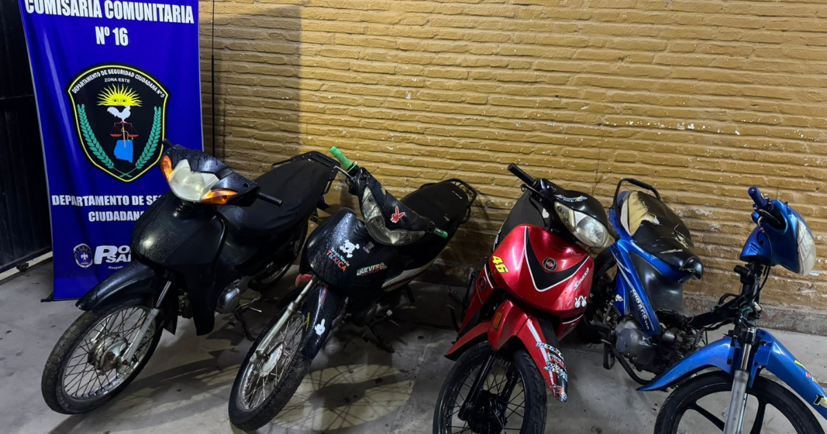 Operativo en Clodomira- secuestraron cuatro motos por falta de documentacioacuten