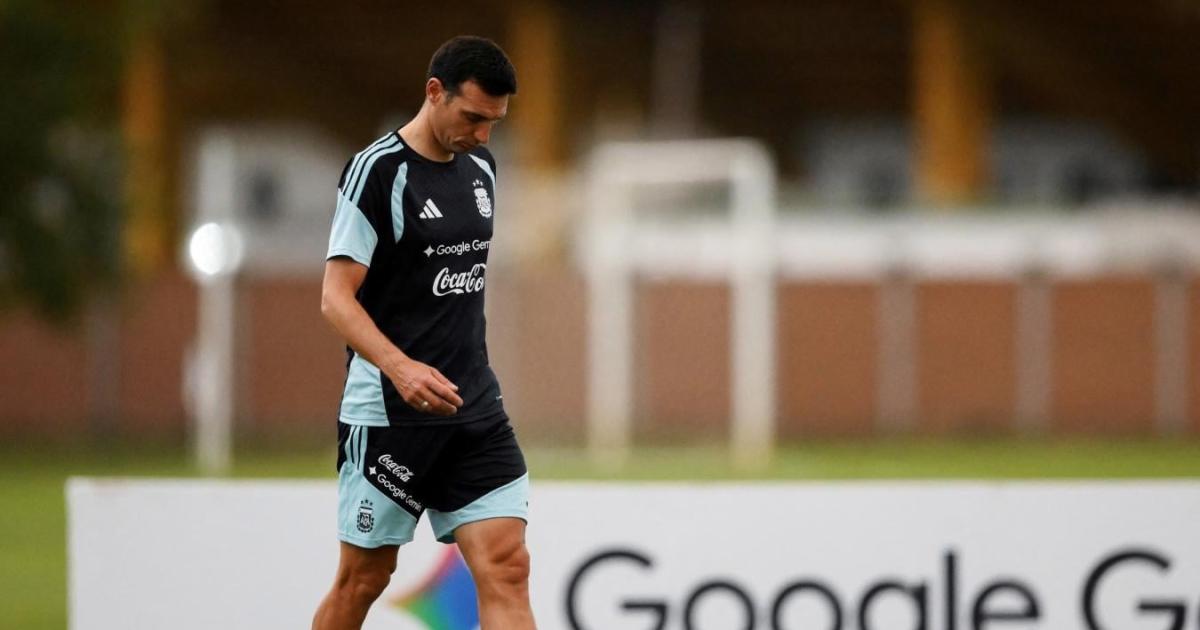 Con varias bajas Scaloni paroacute el primer once titular