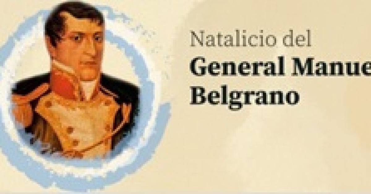Manuel Belgrano su nacimiento- 3 de Junio de 1770 