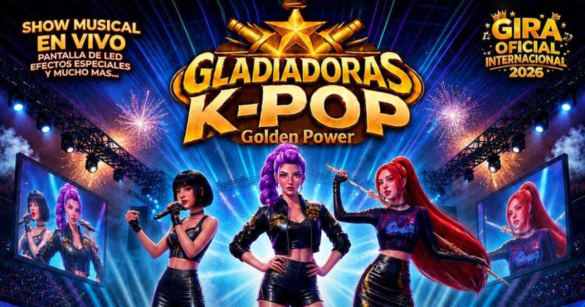 El Show GLADIADORAS K-POP- GOLDEN POWER confirma su gira internacional 2026