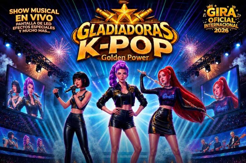 El Show GLADIADORAS K-POP- GOLDEN POWER confirma su gira internacional 2026